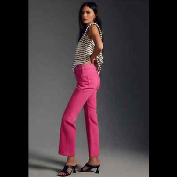 Brand New Pilcro The Yaya Mid-Rise Crop Glare Jeans - Picture 4 of 16